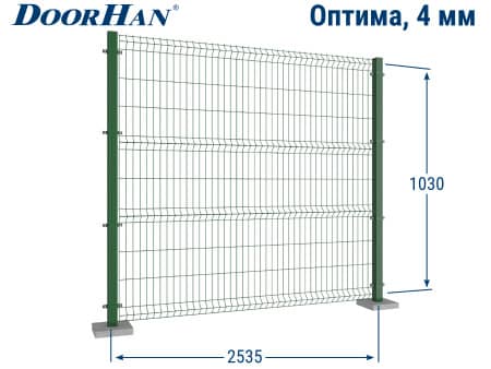 Купить 3Д сетку ДорХан 2535×1030 мм в Йошкар-Оле от 1467 руб.